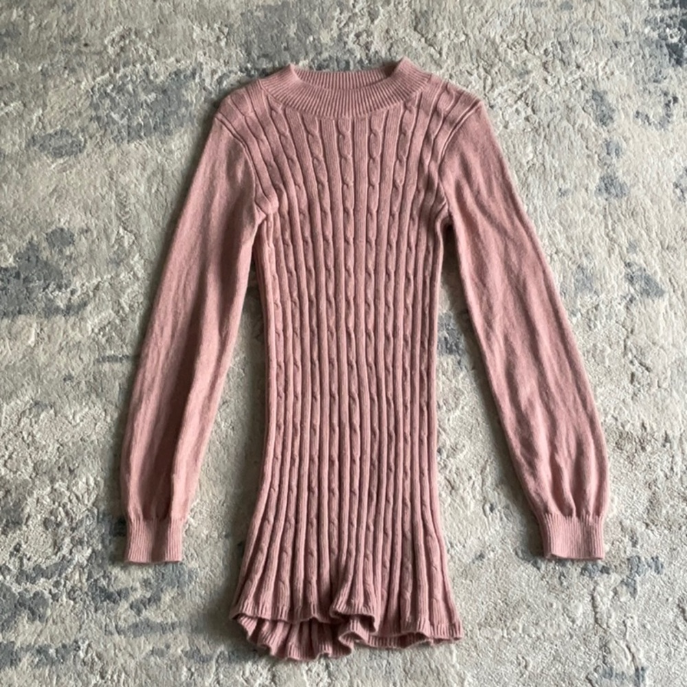 PINK ABERCROMBIE GIRLS SWEATER DRESS